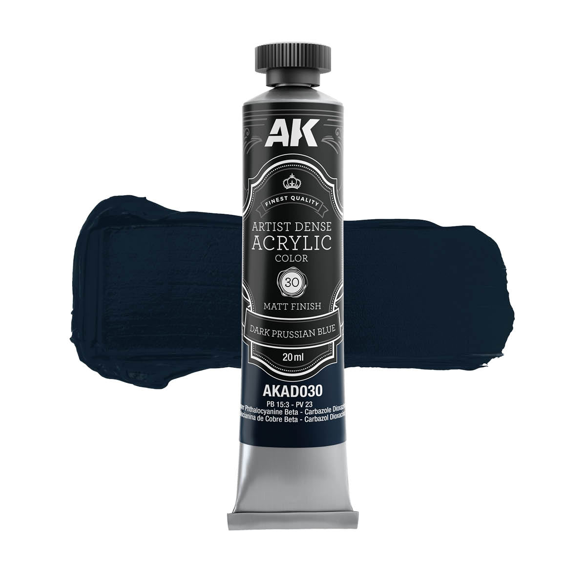 AK Interactive AKAD108 Artist Dense Acrylic Colors - Blue Color Set – zdjęcie 7