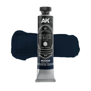AK Interactive AKAD108 Artist Dense Acrylic Colors - Blue Color Set – zdjęcie 7