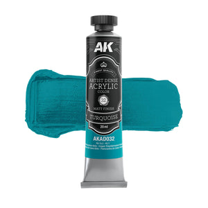 AK Interactive AKAD108 Artist Dense Acrylic Colors - Blue Color Set – zdjęcie 3