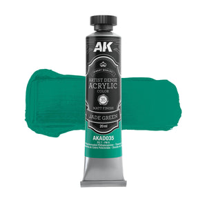 AK Interactive AKAD109 Artist Dense Acrylic Colors - Green Color Set – zdjęcie 2