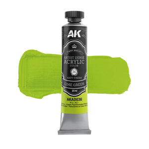 AK Interactive AKAD109 Artist Dense Acrylic Colors - Green Color Set – zdjęcie 3