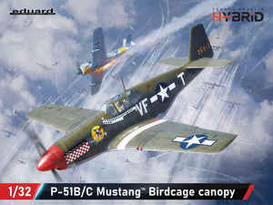 Eduard 932012 North American P-51 B/C Mustang (Birdcage Canopy) The Hybrid 1/32 – immagine 2