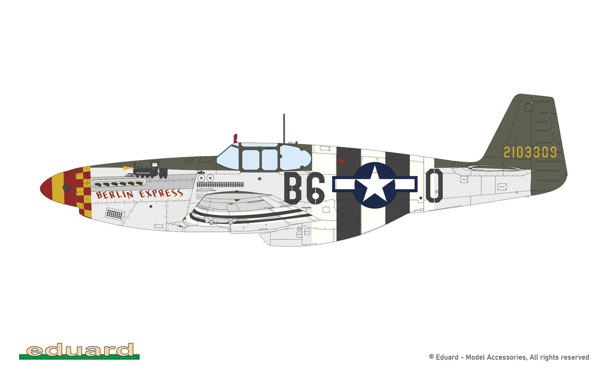 Eduard 932012 North American P-51 B/C Mustang (Birdcage Canopy) The Hybrid 1/32 – immagine 6