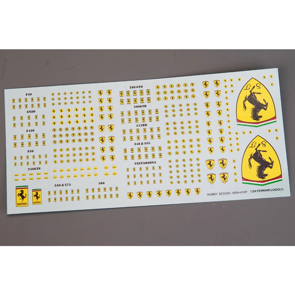 Hobby Design HD04-0187 Decal for Ferrari Logo 1/24