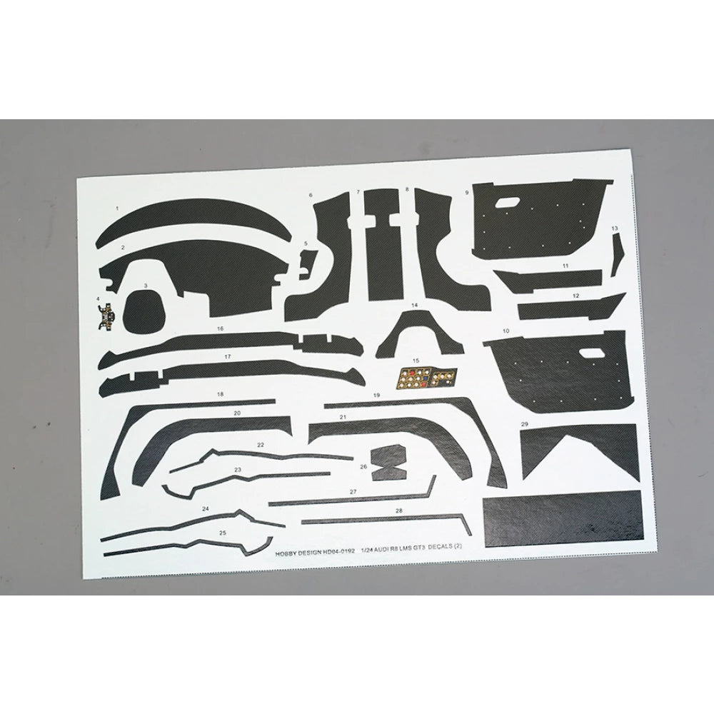 Hobby Design HD04-0192 Audi R8 LMS GT3 Decals For MENG-CS006 1/24 – imagen 2