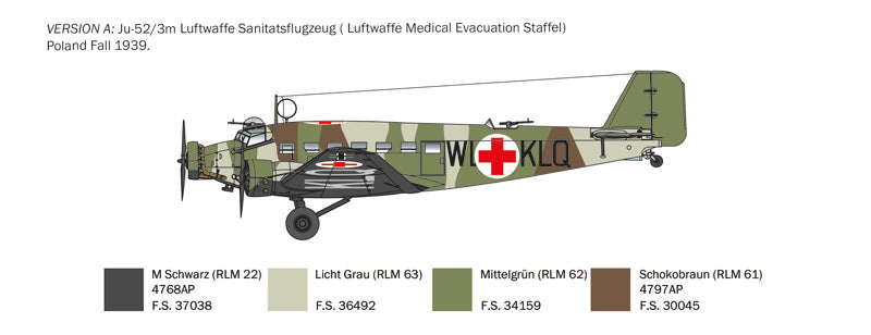 Italeri 0102 Junker Ju-52/3m 1/72 – immagine 4