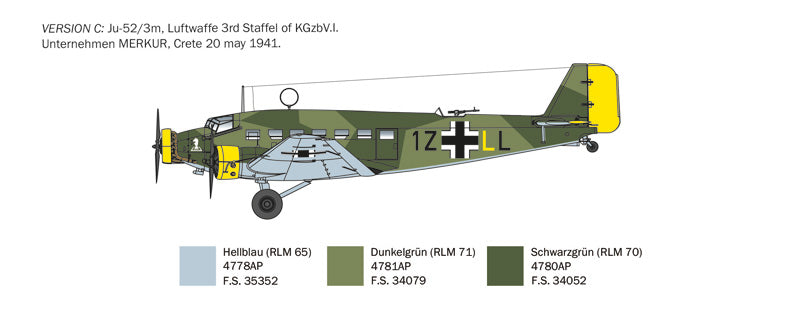 Italeri 0102 Junker Ju-52/3m 1/72 – immagine 6