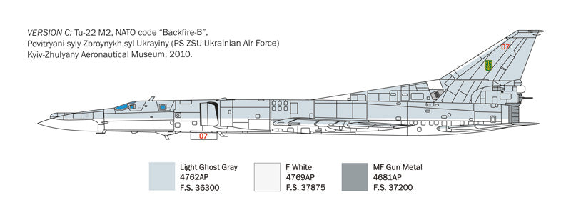 Italeri 1440 Tu-22M2 Backfire-B 1/72 – imagen 6
