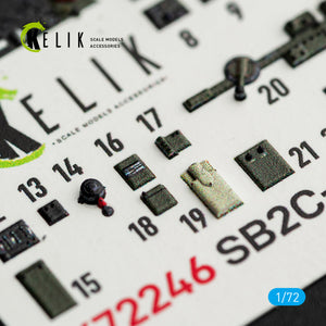 KELIK K72246 SB2C-4 - interior 3D decals for Academy/Special Hobby kit 1/72 – image 5