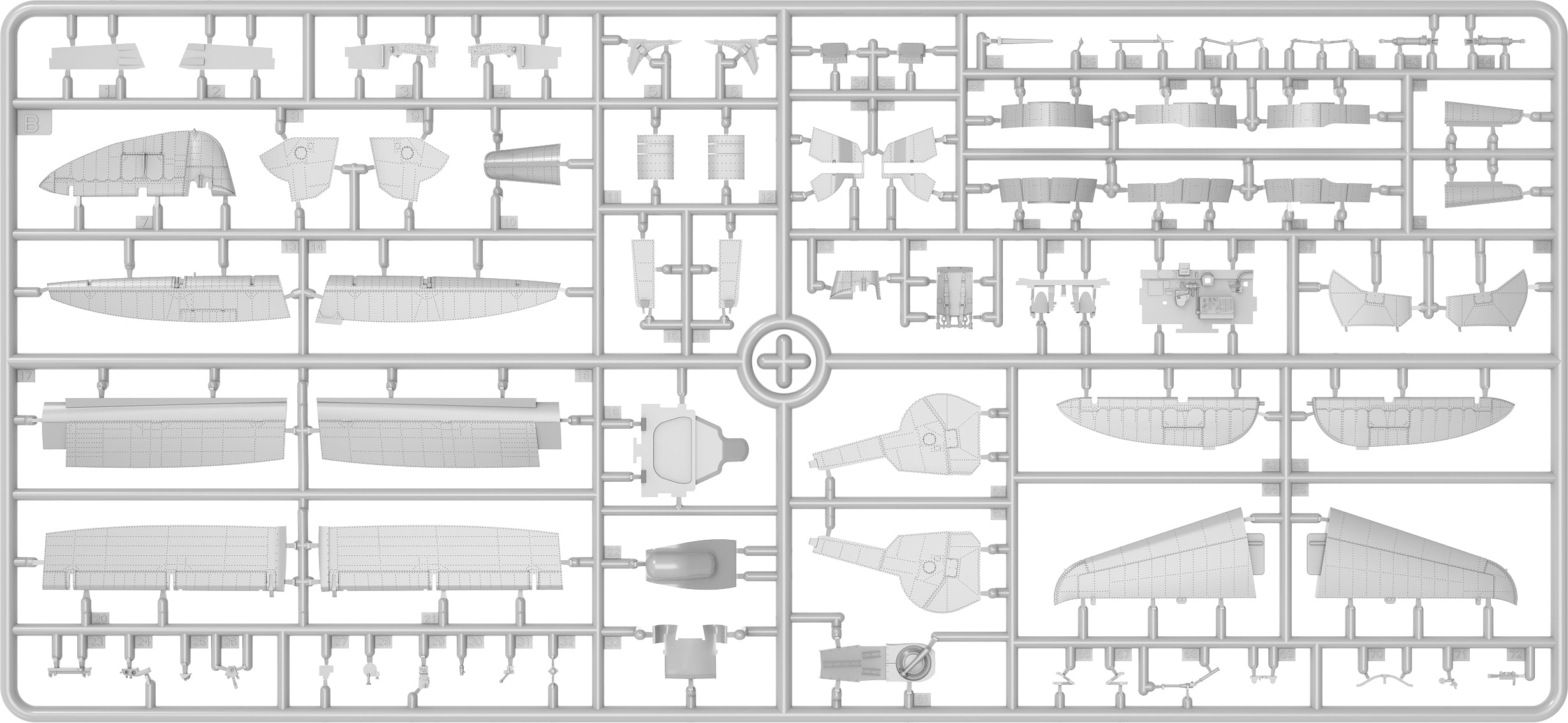 MiniArt 48042 P-47M Thunderbolt Dorsal Fin Advanced Kit 1/48 – immagine 14