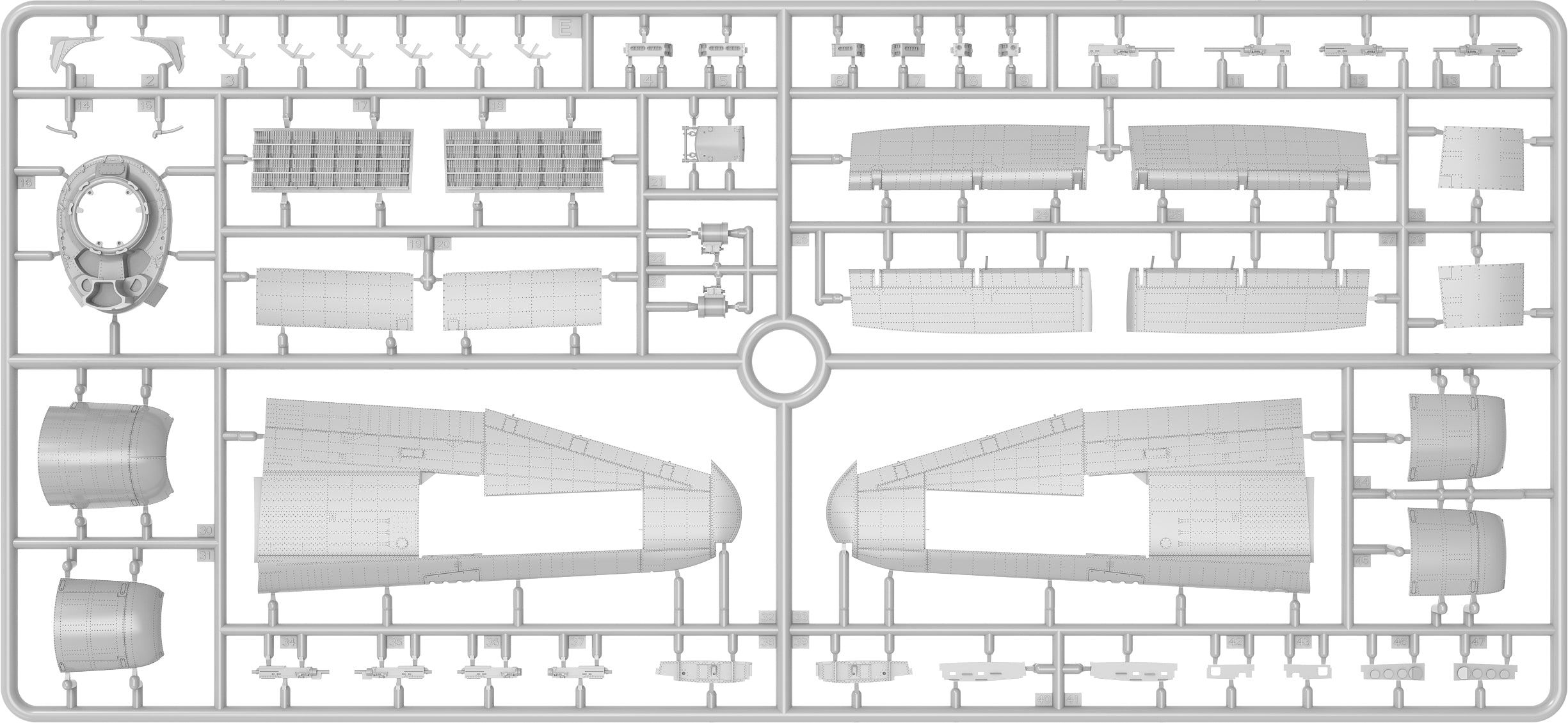 MiniArt 48042 P-47M Thunderbolt Dorsal Fin Advanced Kit 1/48 – immagine 22