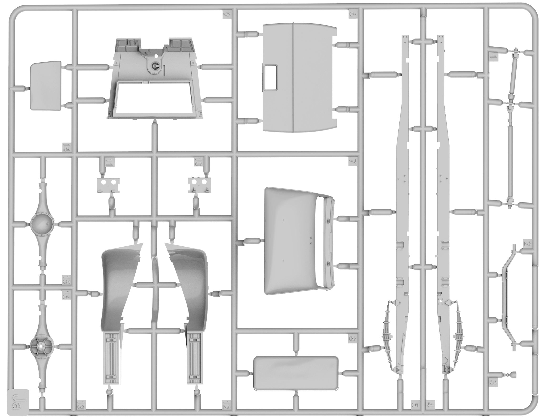 MiniArt 36075 German Checkpoint. 3t Cargo Truck 3,6-36S &amp;amp; Kfz.1 Type 170VK w/ Feldgendarmerie. Big Set 1/35 – zdjęcie 35