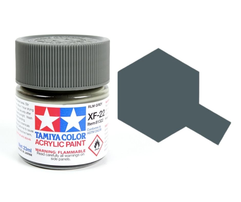 Tamiya 81322 Acryl XF-22 RLM Gris 23 ml