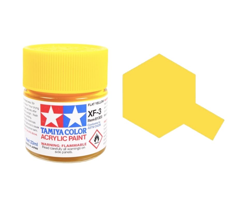 Tamiya 81303 Acryl XF-3 Flat Yellow 23ml