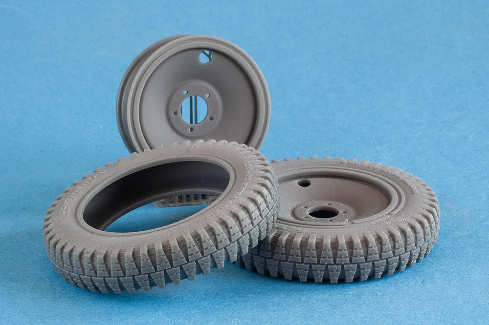 Quick Wheel QWX-16013 Sd.Kfz. 250 Common Off-Road Spare Kit (for Das Werk Kits) 1/16 – Bild 2
