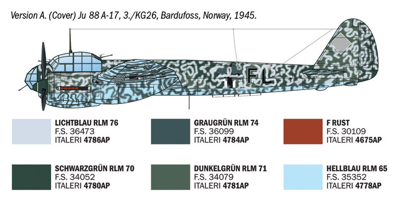 Italeri 1489 Junkers Ju 88 A-4/17 Torpedo Bomber 1/72 – Bild 10