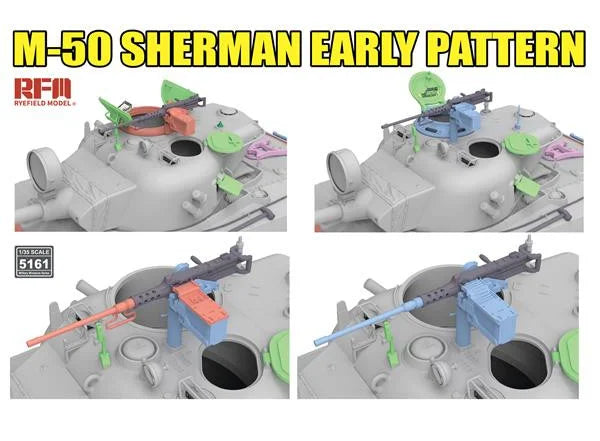 Rye Field Model 5161 M-50 Sherman early pattern Degem Aleph / Degem Beth 1/35 – Bild 6