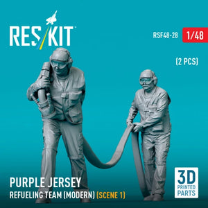 RESKIT RSF48-0028 Purple jersey refueling team (modern) (scene 1) (2 pcs) (3D Printed) 1/48 – immagine 2