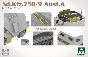 Takom 2213 Sd.Kfz. 250/9 Ausf. A le. S.P.W. (2 cm) 1/35 – immagine 4