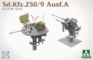 Takom 2213 Sd.Kfz. 250/9 Ausf. A le. S.P.W. (2 cm) 1/35 – immagine 6