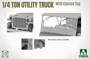 Takom 2214 1/4 Ton Utility Truck with Canvas Top 1/35 – imagen 5