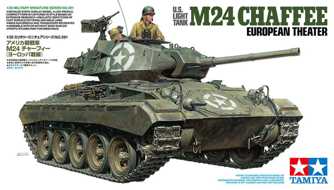 Tamiya 35391 U.S. Light Tank M24 Chaffee European Theater 1/35 – immagine 2
