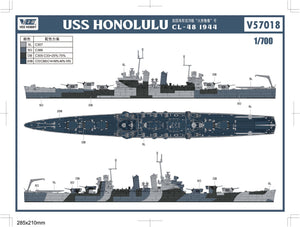 Vee Hobby V57018 USS Honolulu CL-48 - Standard Edition 1/700 – image 3