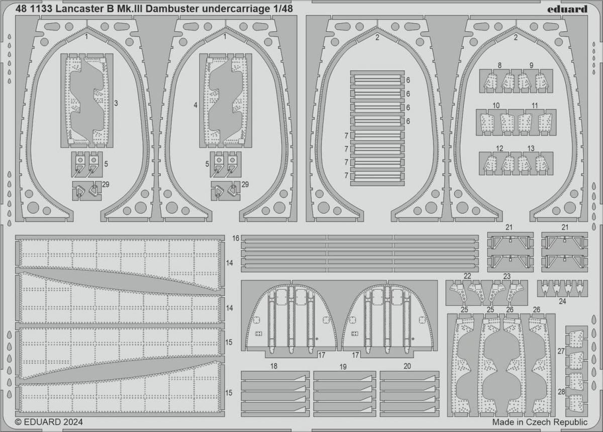 Eduard BIG49413 Lancaster B Mk. III Dambuster PART II HONG KONG MODELS 1/48 – immagine 4