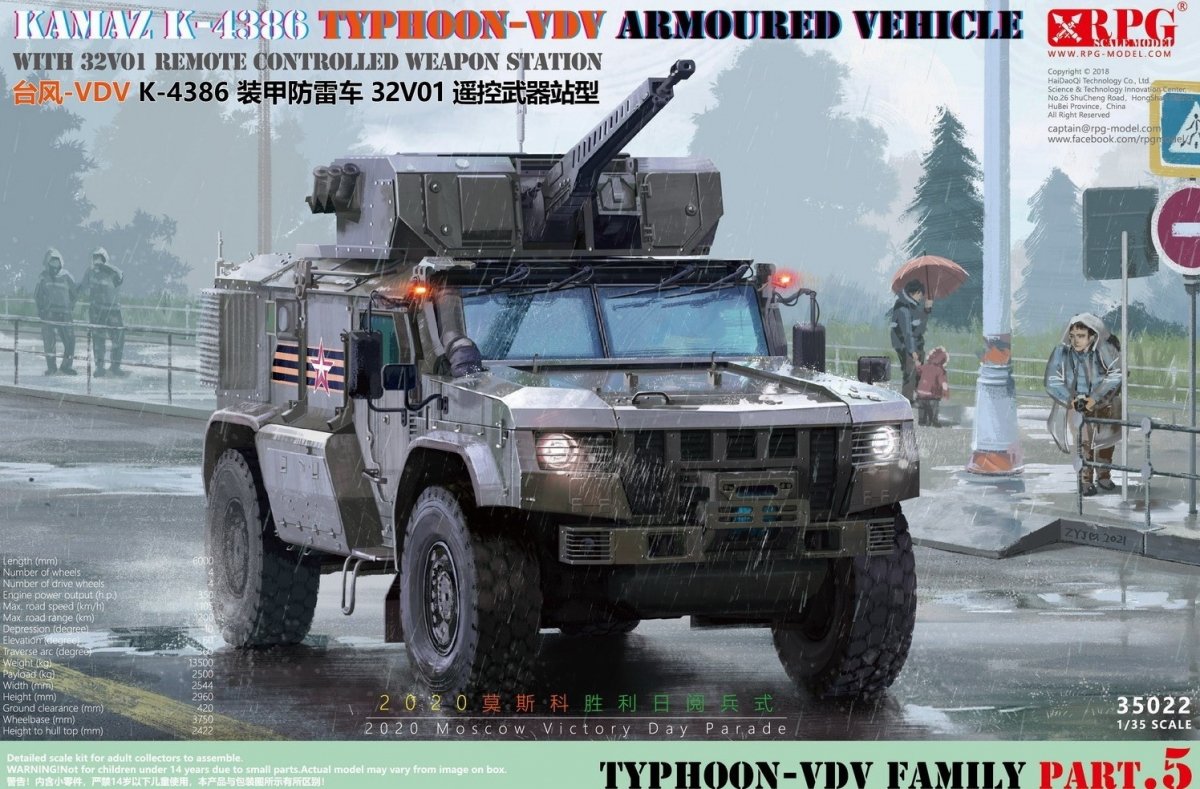 RPG Model 35022 Typhoon-VDV K-4386 w/ 32V01 RCWS 1/35