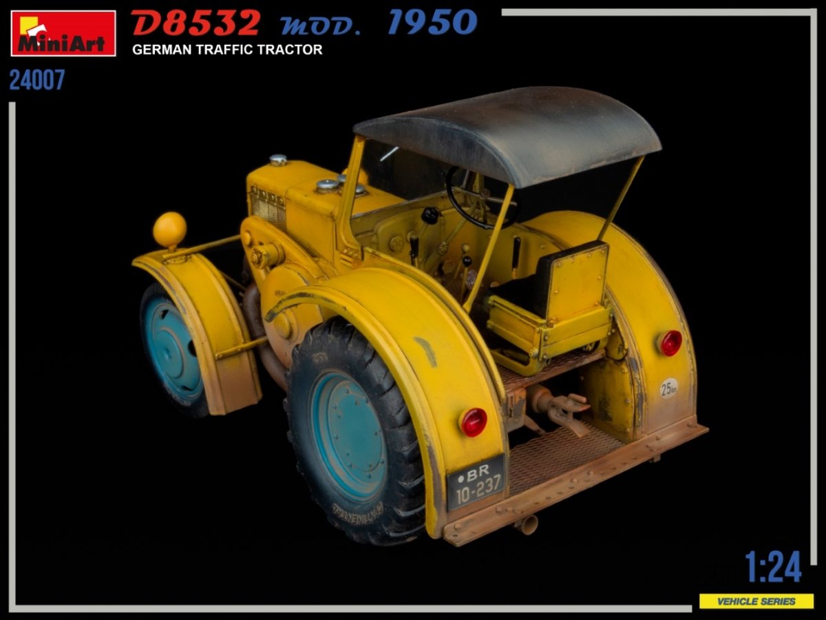 MiniArt 24007 GERMAN TRAFFIC TRACTOR D8532 MOD.1950 1/24 – immagine 4