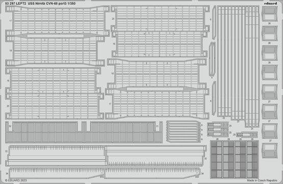Eduard 53297 USS Nimitz CVN-68 part 3 TRUMPETER 1/350 – Bild 2
