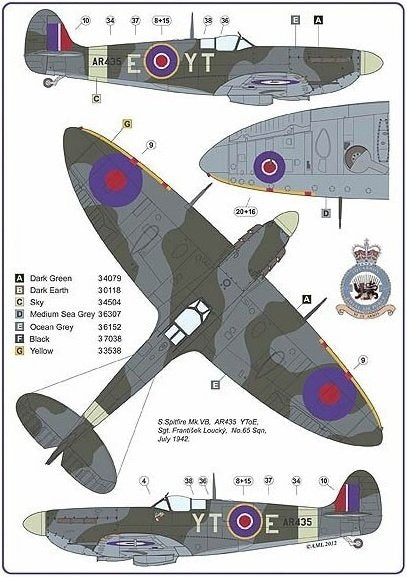 AML D32004 Czechoslovak commanders in the Spitfire 1/32 – imagen 6