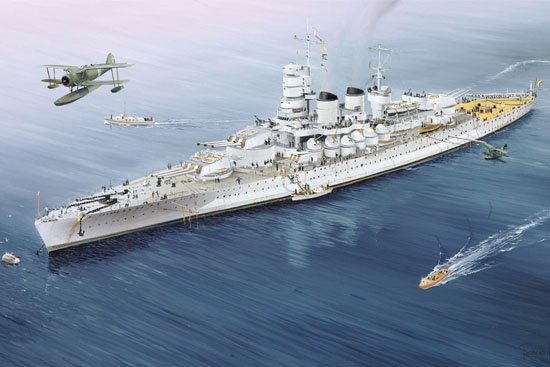 Trumpeter 05779 Italian Navy Battleship RN Vittorio Veneto 1940 1/700 – Bild 3