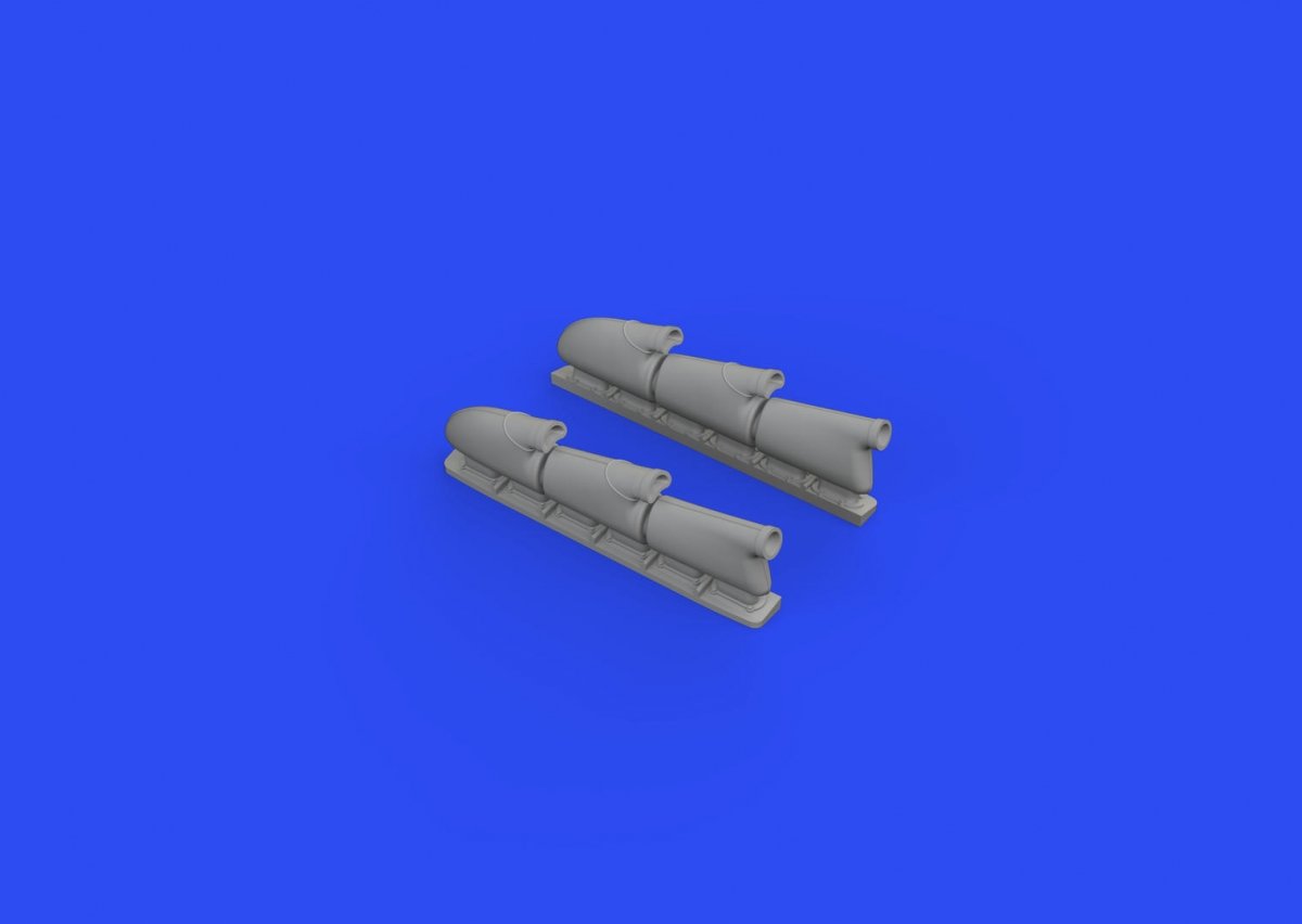 Eduard 648667 Spitfire Mk.V three-stacks exhausts rounded EDUARD 1/48 – immagine 3