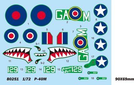 Hobby Boss 80251 P-40M Warhawk 1/72 – Bild 3