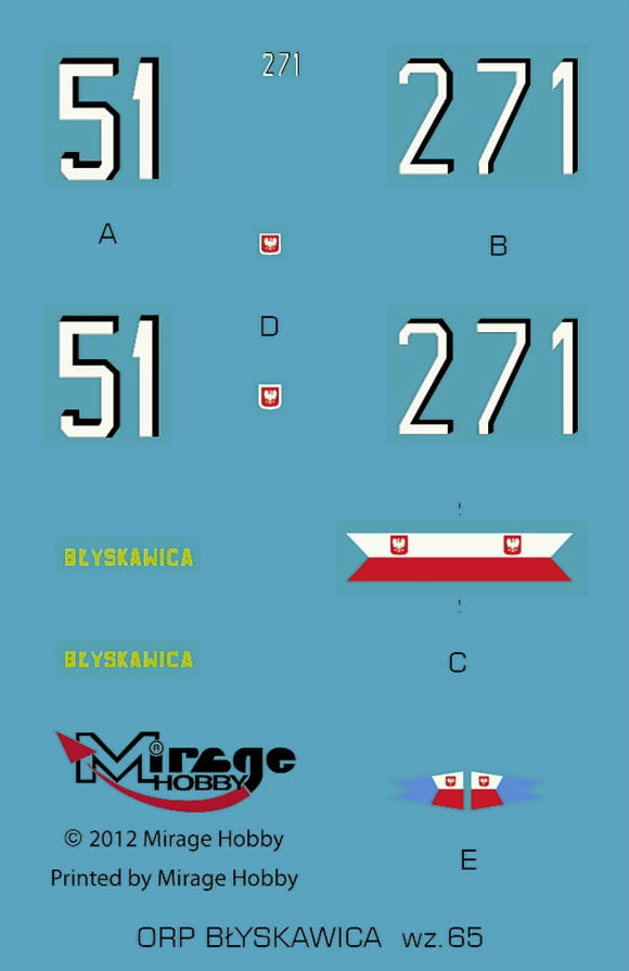 Mirage Hobby 840096 ORP Błyskawica wz.65 Flagship of the Polish Navy MODEL SET 1/400 – image 3