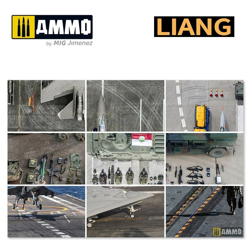 Liang 0011 Tire Tracks Effects Airbrush Stencils B – imagen 6