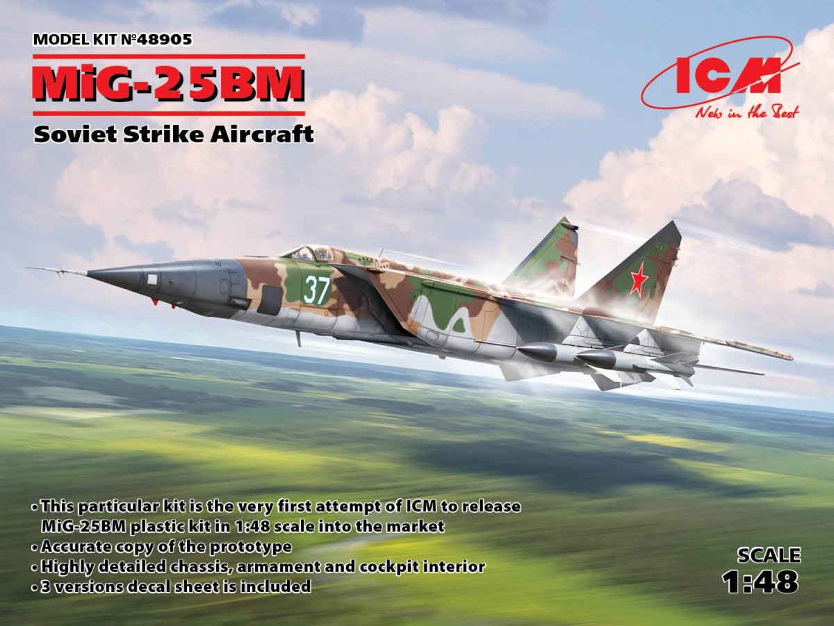 ICM 48905 MiG-25 BM, Soviet Strike Aircraft 1/48