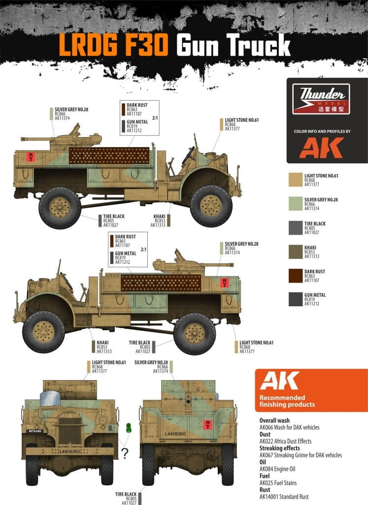 Thunder Model 35312 LRDG CMP F30 Truck w/ Ordnance 37 mm MKI Bofors Gun - Limited Bonus Edition 1/35 – Bild 17