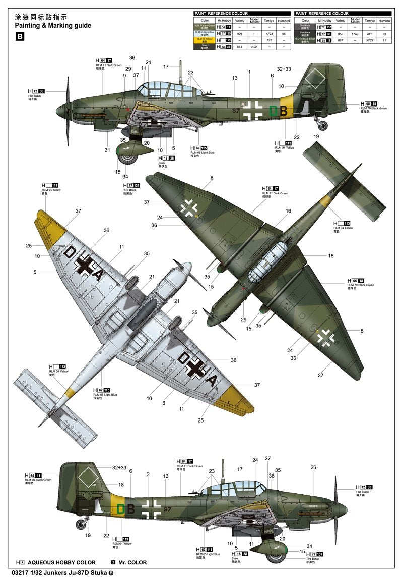 Trumpeter 03217 Junkers Ju-87D Stuka – zdjęcie 5
