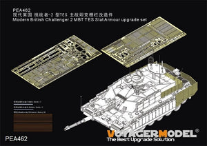 Kit d&amp;#39;amélioration de blindage à lames TES pour char de combat principal britannique Challenger 2 moderne (pour RFM 5039) Voyager Model PEA462, échelle 1/35