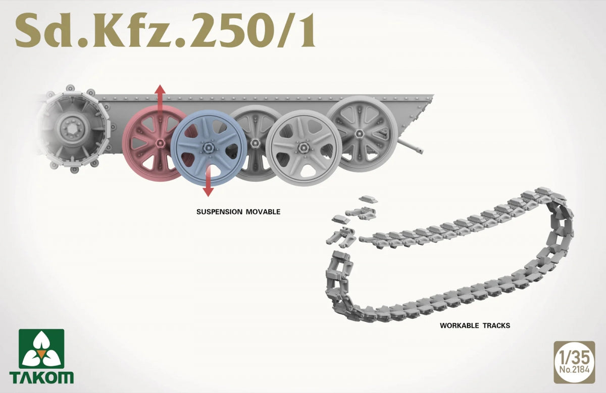 Takom 2184 Sd.Kfz.250/1 1/35 – immagine 7