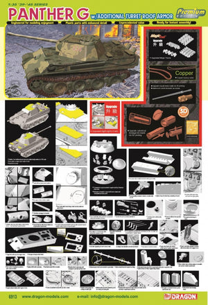Dragon 6913 Panther G w/Additional Turret Roof Armor (Premium Edition) 1/35 – zdjęcie 2