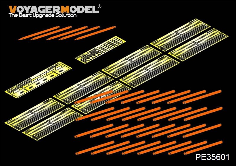Voyager Model PE35601 Modern Russian BM-21 Rocket Lauchers(40PCES)&amp;amp;Rockets(5PCES) For TRUMPETER 01013 1/35