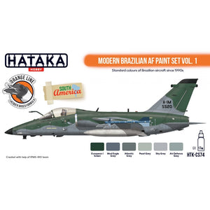 Hataka HTK-CS74 Modern Brazilian AF paint set vol. 1 (6x17ml) – Bild 2