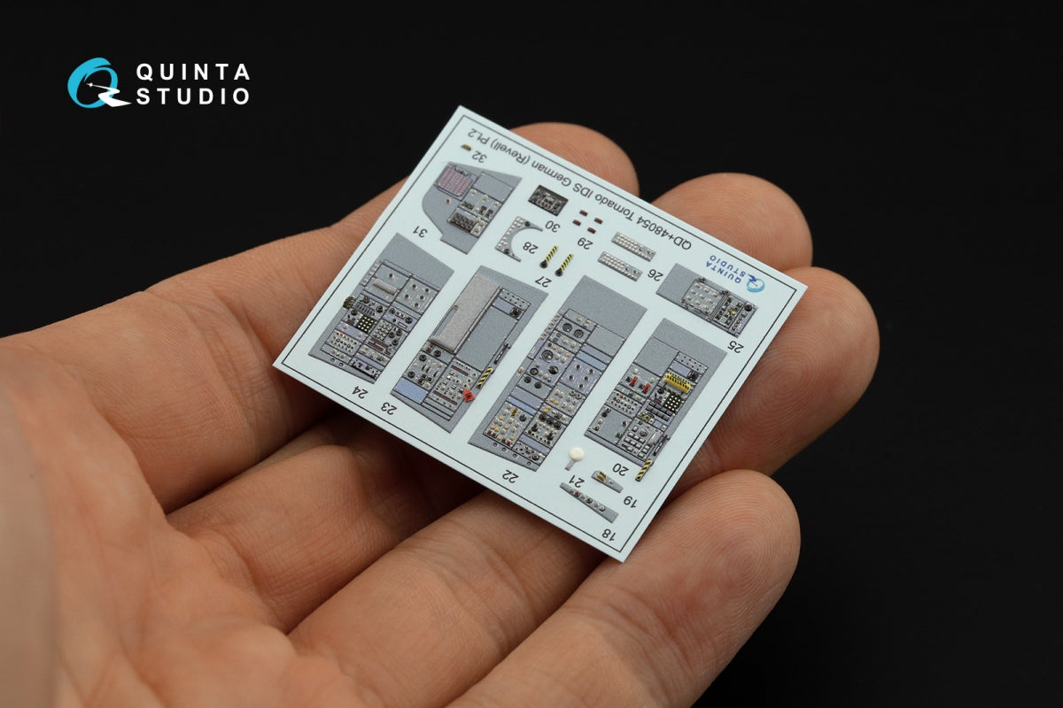 Quinta Studio QDS+48054 Tornado IDS German 3D-Printed &amp;amp; coloured Interior on decal paper (Revell) (small version) (with 3D-printed resin parts) 1/48 – Bild 9
