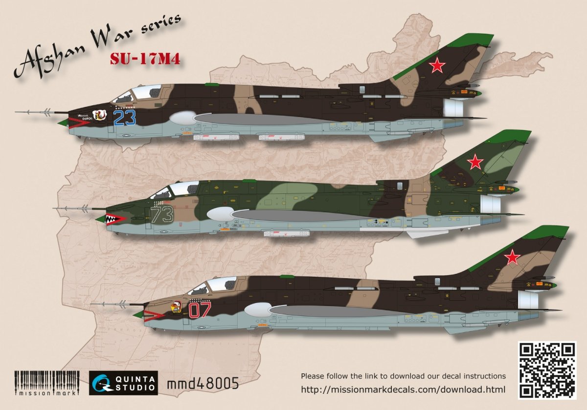 Quinta Studio MMD48005 Decal Su-17M4 (Afghan war series) 1/48