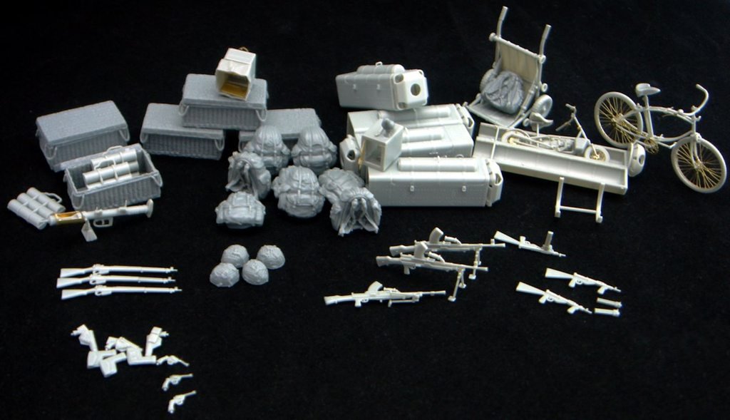 Bronco AB3567 WW II British Airborne Weapon Equipment Set 1/35 – zdjęcie 2