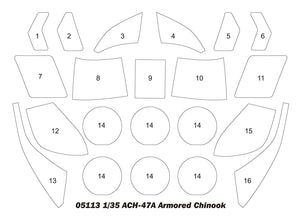 Trumpeter 05113 ACH-47A Armored Chinook 1/35 – immagine 3