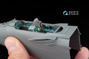 Intérieur imprimé en 3D et coloré sur papier décalcomanie Quinta Studio QD48027 MiG-31B (pour kit AMK) 1/48 – image 7